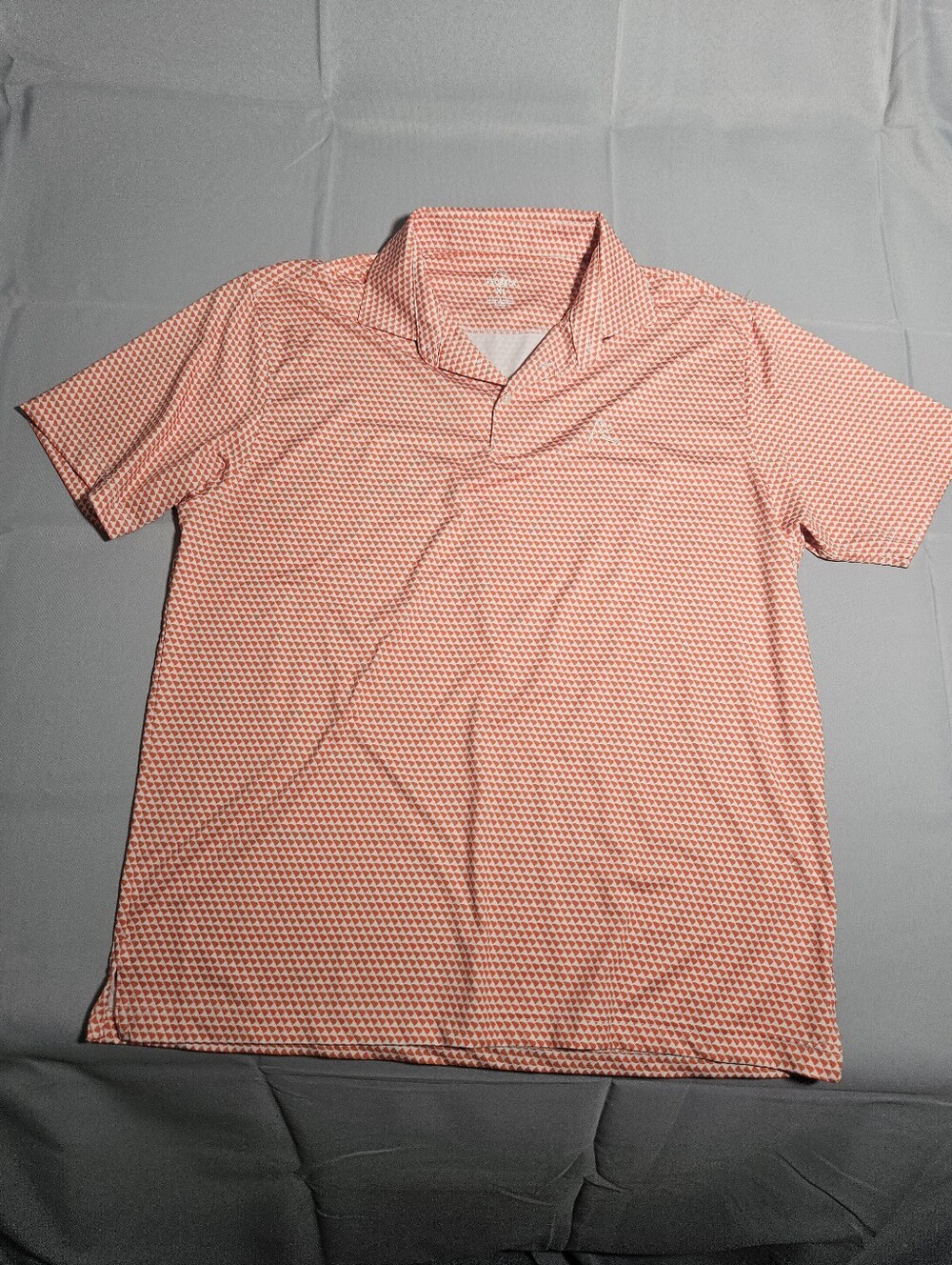 Rhoback Golf Polo Shirt Clemson South Carolina All Over Performance Orange Sz XL